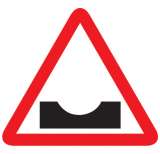 Dangerous Dip Sign