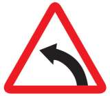 Left hand curve Sign