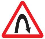 Right Hairpin Bend Sign