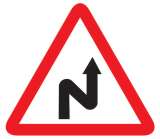 Right reverse bend Sign