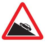 Steep Ascent Sign