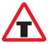 T intersection Sign