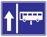 Contra Flow Bus Lane Sign