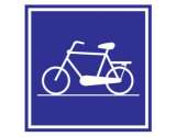 Route Recommended for Paddle Cycles in Mixed Carriageway Sign