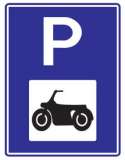 Scooter and Motorcycle Parking Sign