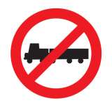 Articulated Vehicles Prohibited Sign