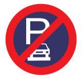 Parking not Allowed on footpath Sign
