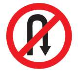 U-turn Prohibited Sign